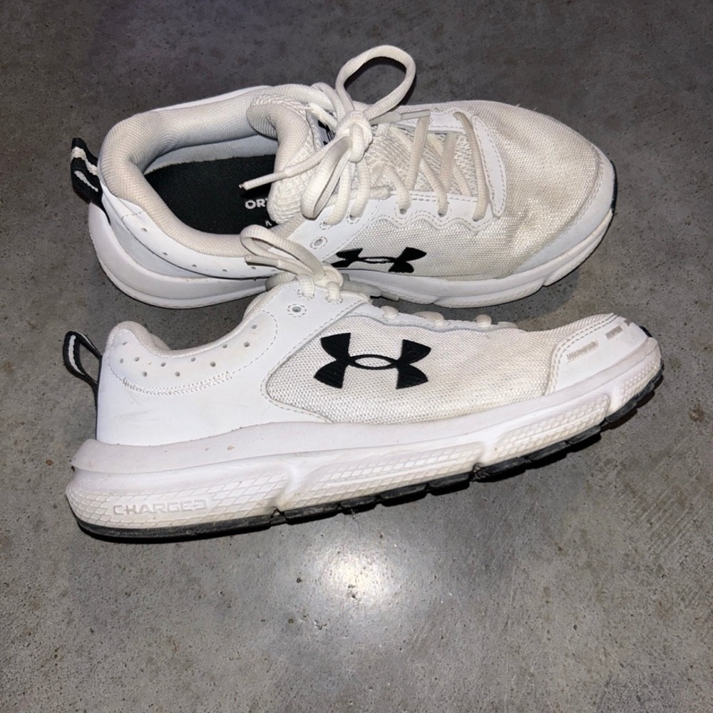 Under Armour White and Black Sneakers